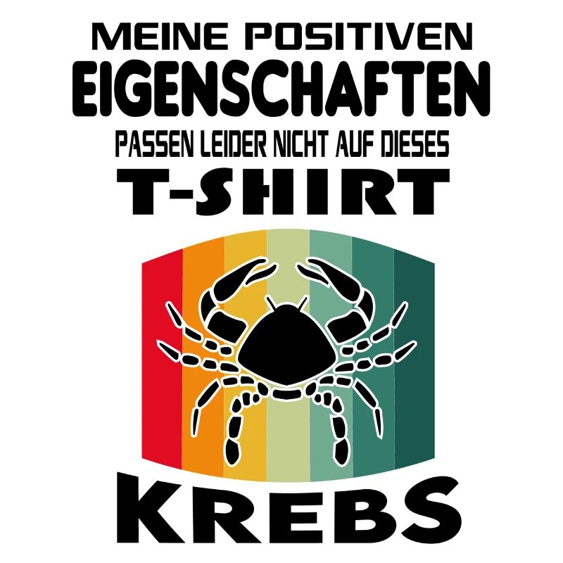 Geburtstag Sternzeichen Retro Krebs