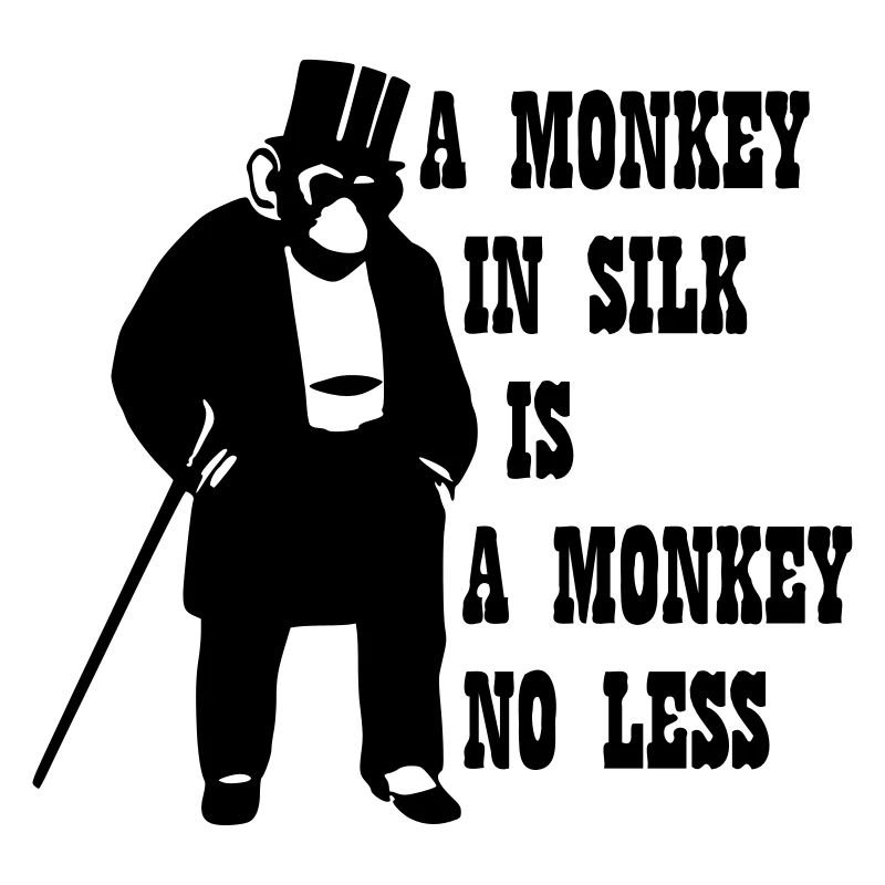 A Monkey In Silk Is A Monkey No Less