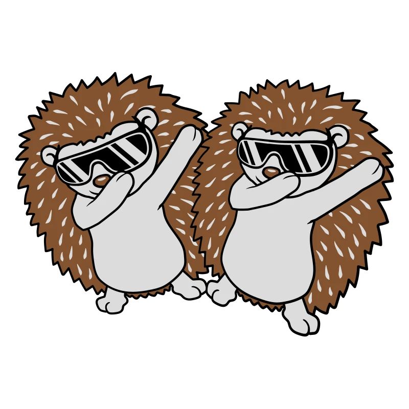 2 dabbing Igel Freunde