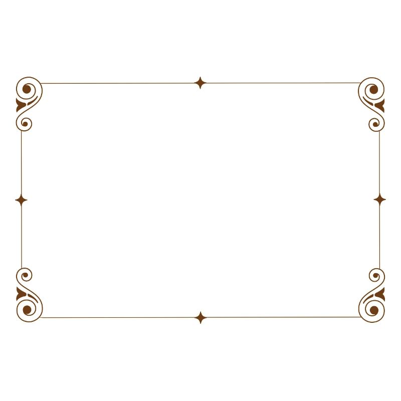 Nostalgia Frame, Square, Ornament