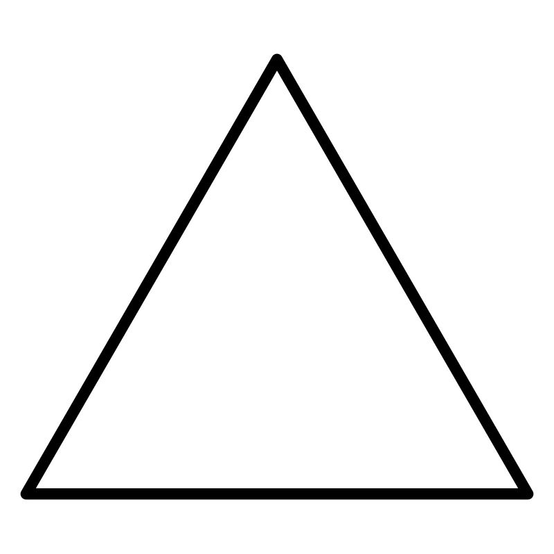 Symbol triangle equilateral