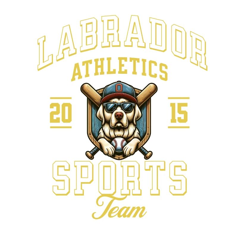 Labrador Athletics Baseball Mignon Conception d’équipe