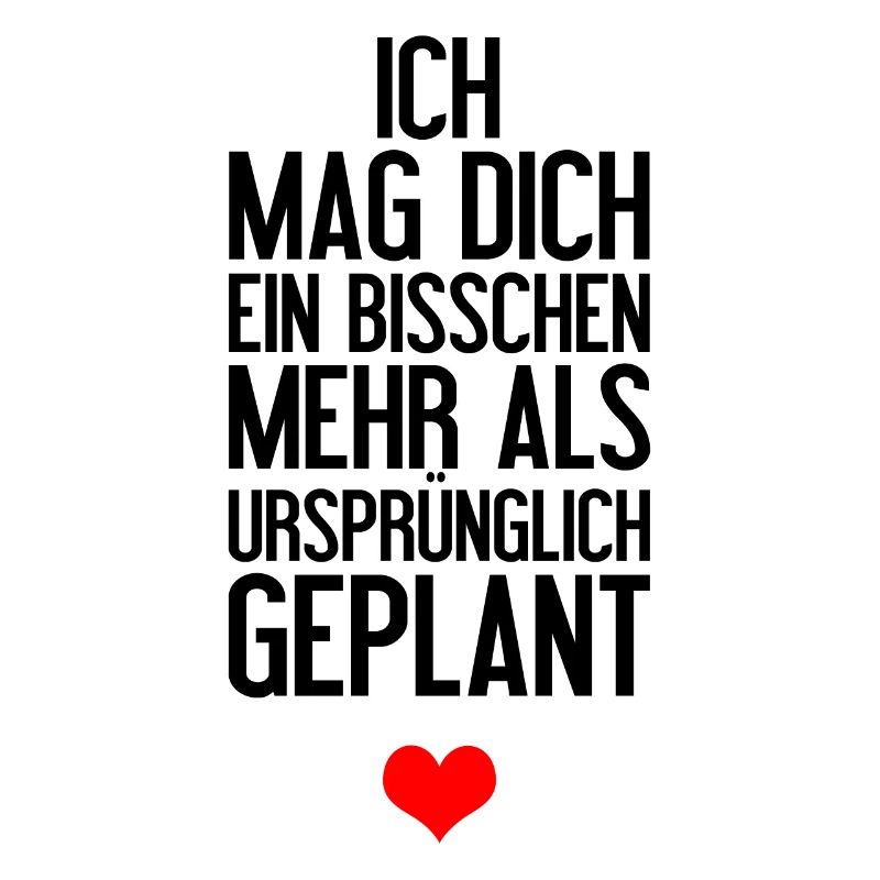 Ich mag dich ein bisschen mehr Geschenidee Liebe
