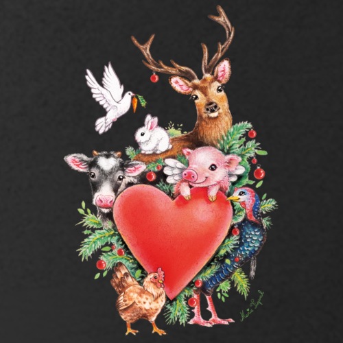 Kerst hart door Maria Tiqwah - Stanley/Stella Mannen bio-T-shirt met V-hals