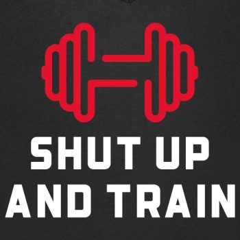 Shut up and train - Organic V-neck T-shirt for men