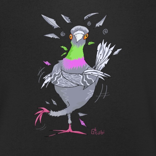 Pigeon danseur - T-shirt bio col V Stanley/Stella Homme