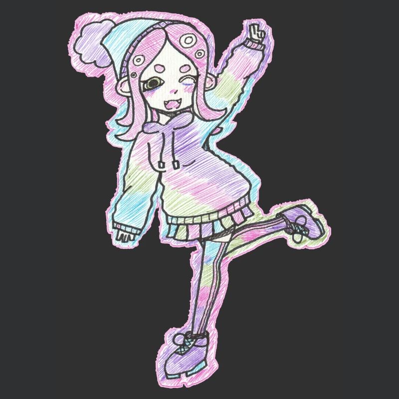 Inkling Mädchen | Pink | Splatoon