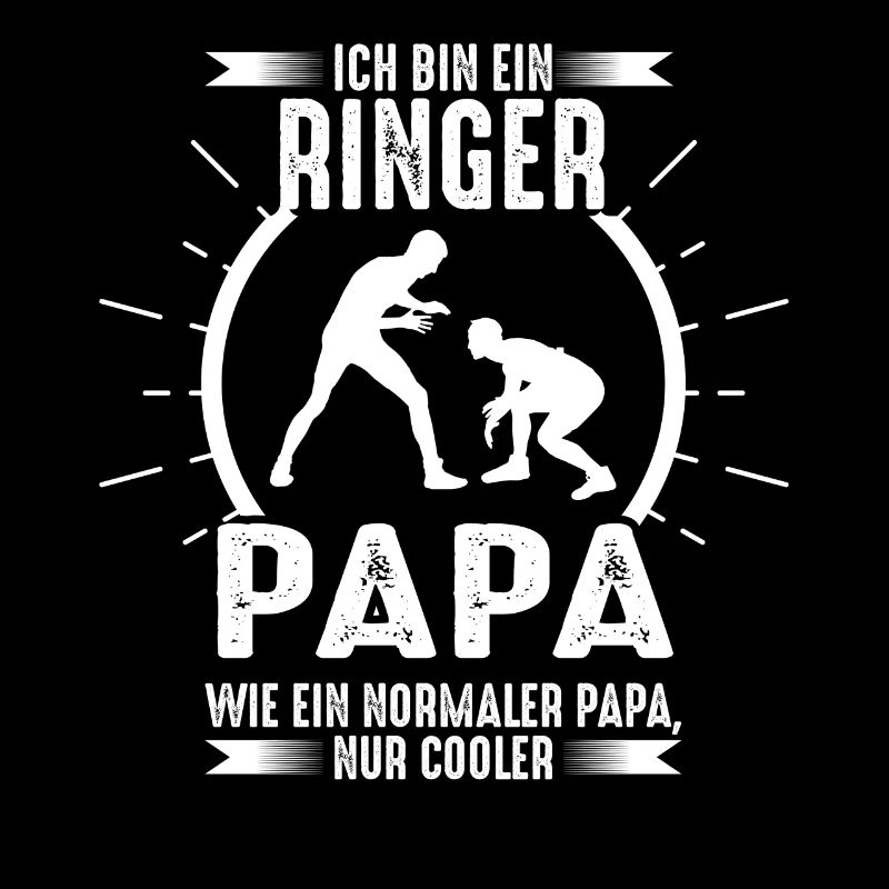 Lustiges Ringer Papa Ringen Sprüche Geschenk
