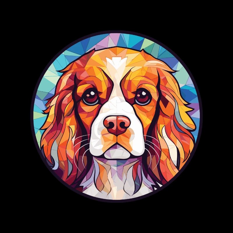 Cavalier King Charles Spaniel Hunderasse Aquarell