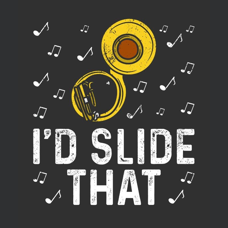 Funny Sousaphone Brass Band Player Marching Band
