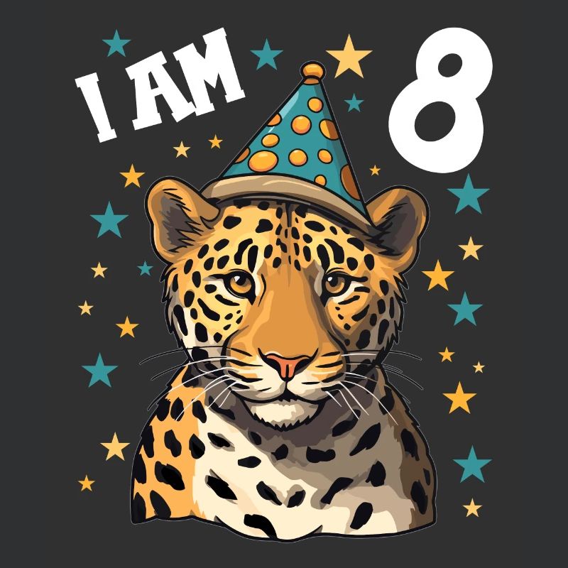 Ich bin 8 Jahre alt Leoparde Leopard 8. Geburtstag
