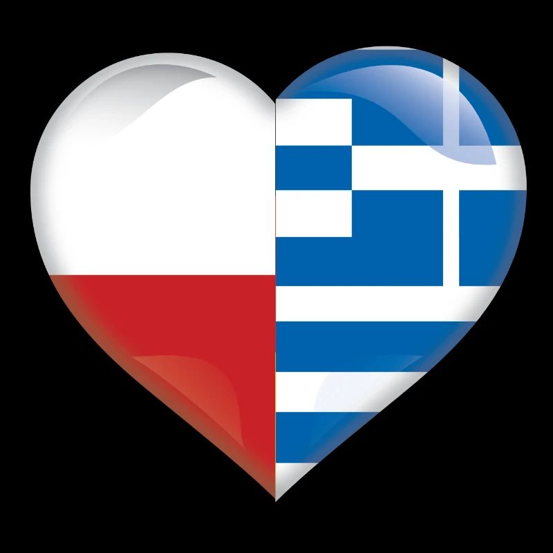Pologne Grèce drapeau grec drapeau pays amour