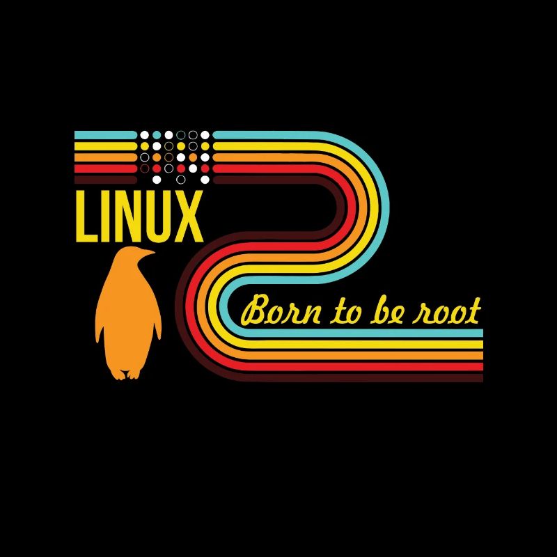 Born To Be Root Linux Nerd Geek Coding