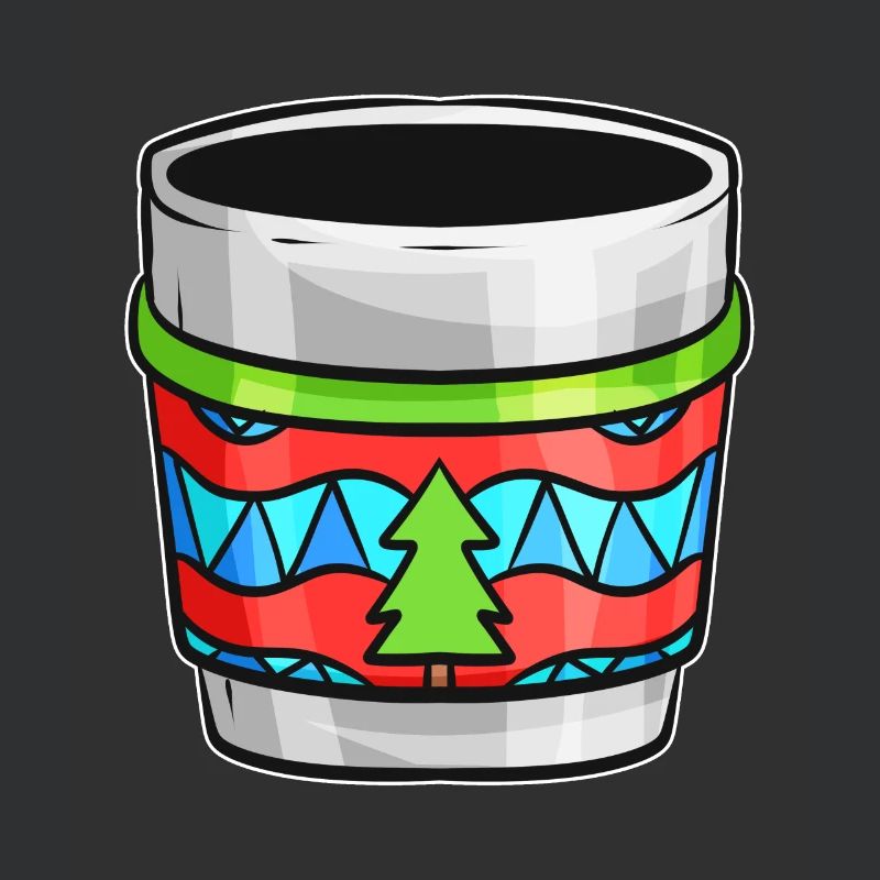 Bécher d’automne avec pull moche pour Noël