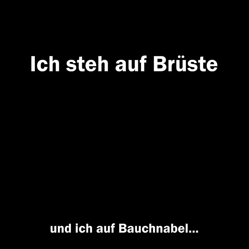 Ich steh auf Brüste Bauchnabel White