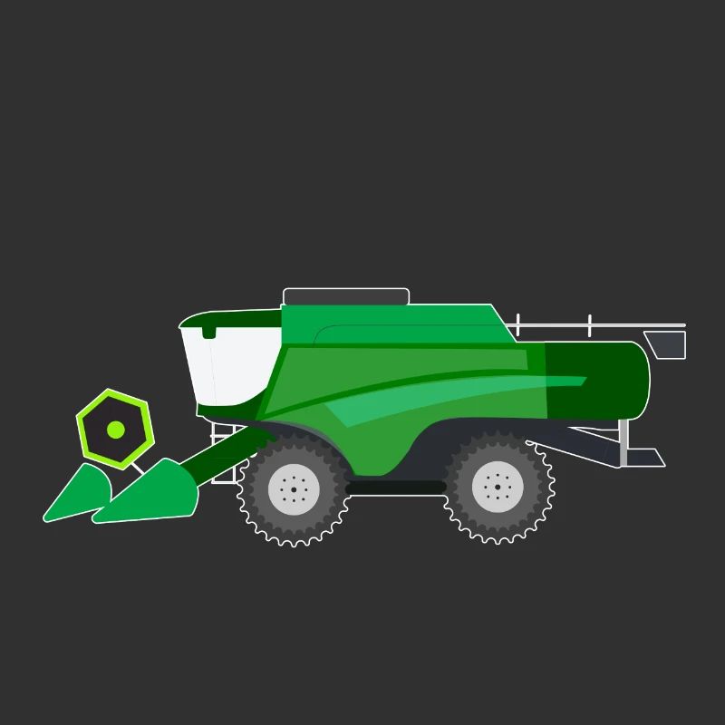 Combine tractor tractor farmer