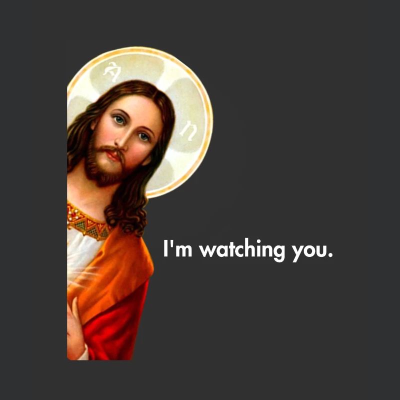 Je te regarde jeter un coup d’œil à Jésus-Christ