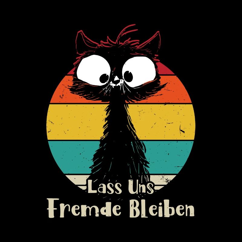 Lass uns Fremde bleiben Katze
