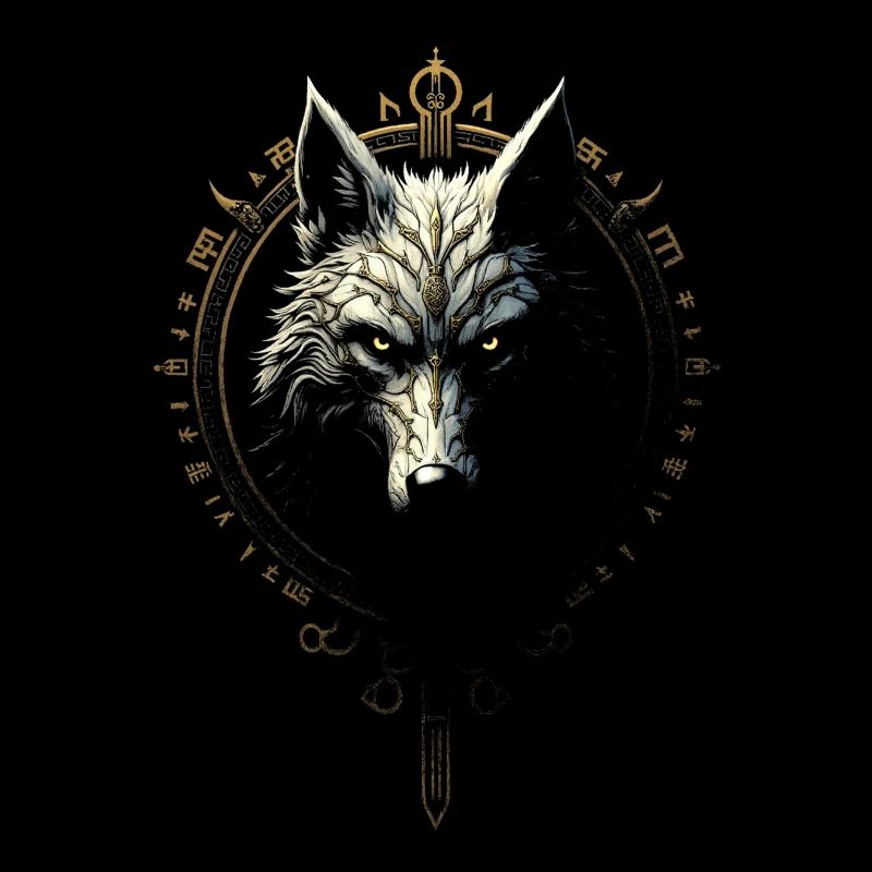 Majestätischer Wolfkopf