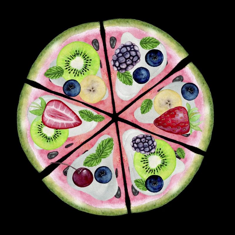 Obstcocktail Kiwi Erdbeer Blaubeer