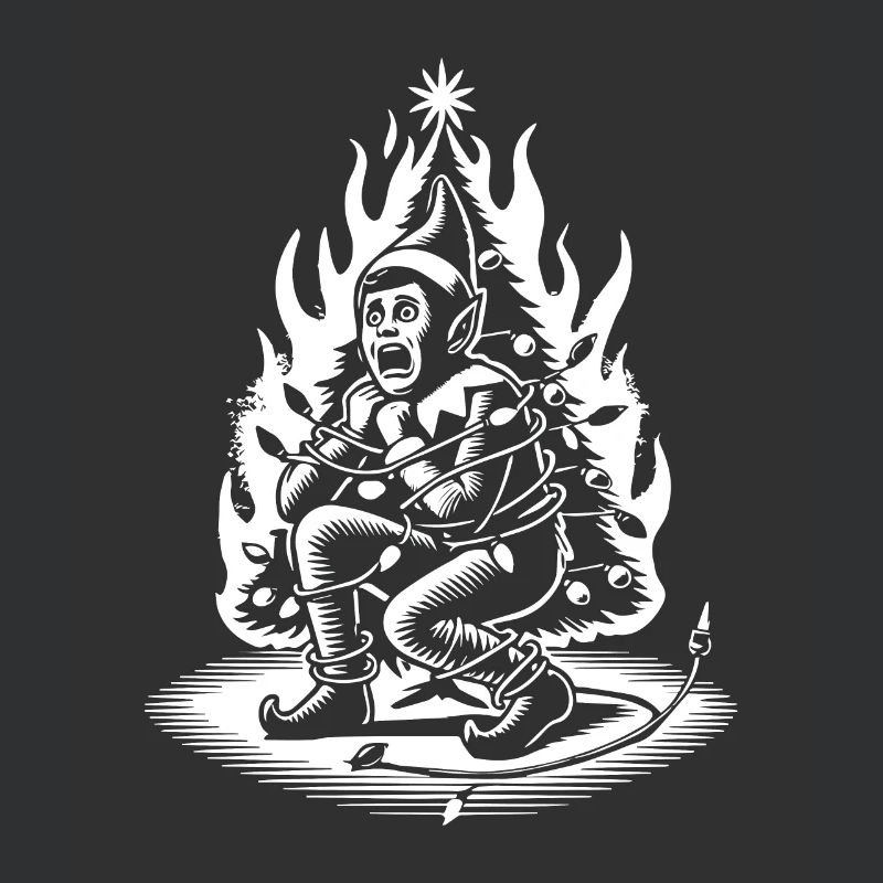 Cunning Sarcasm Christmas Elf Horror