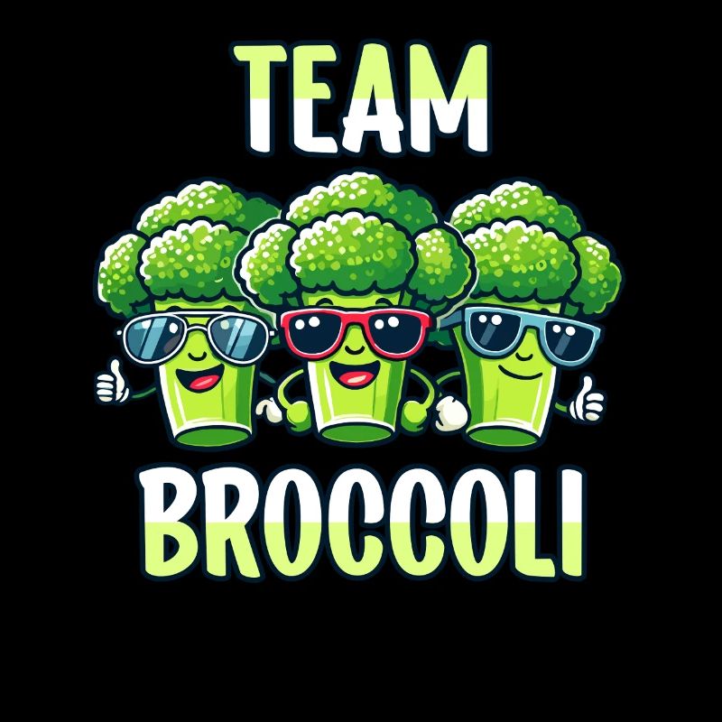 Broccoli, Vegetarian, Vegetables, Team Broccoli