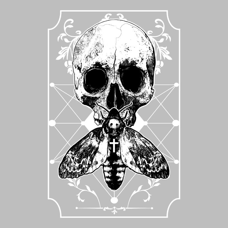 Moth skull