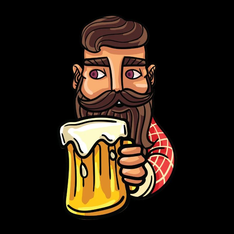 Bart Bier Alkohol Hipster Trinken Bärtig Geschenk