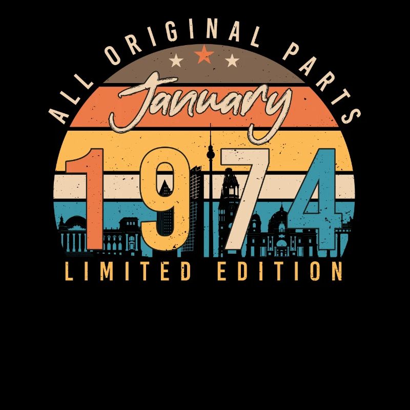 Janvier 1974 Original Vintage