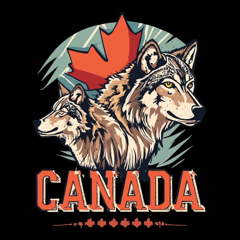 Maple Leaf and Wolf: Symbolic Design