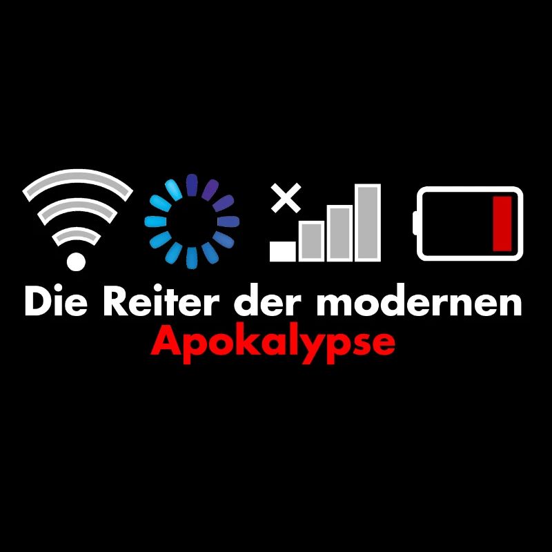 Reiter der modernen Apokalypse Geschenk nerd wlan