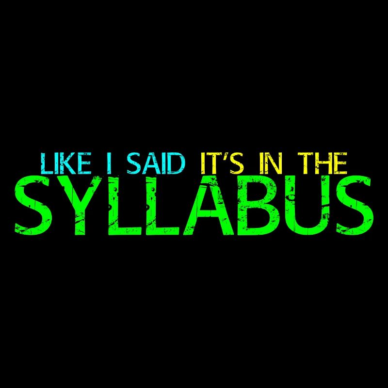 Comme je l’ai dit, c’est dans le syllabus 4