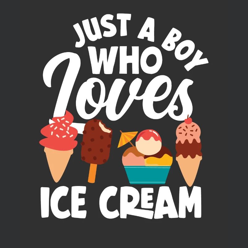Ein Junge Der Eis Liebt - Eiscreme Fan
