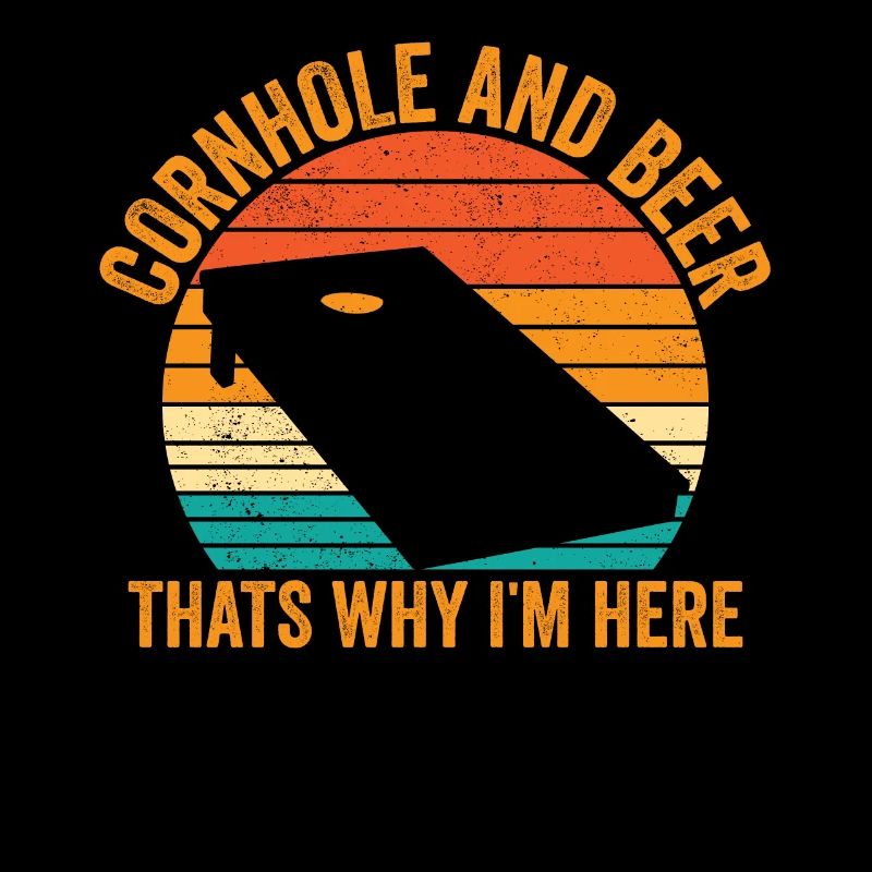 Funny Cornhole Retro