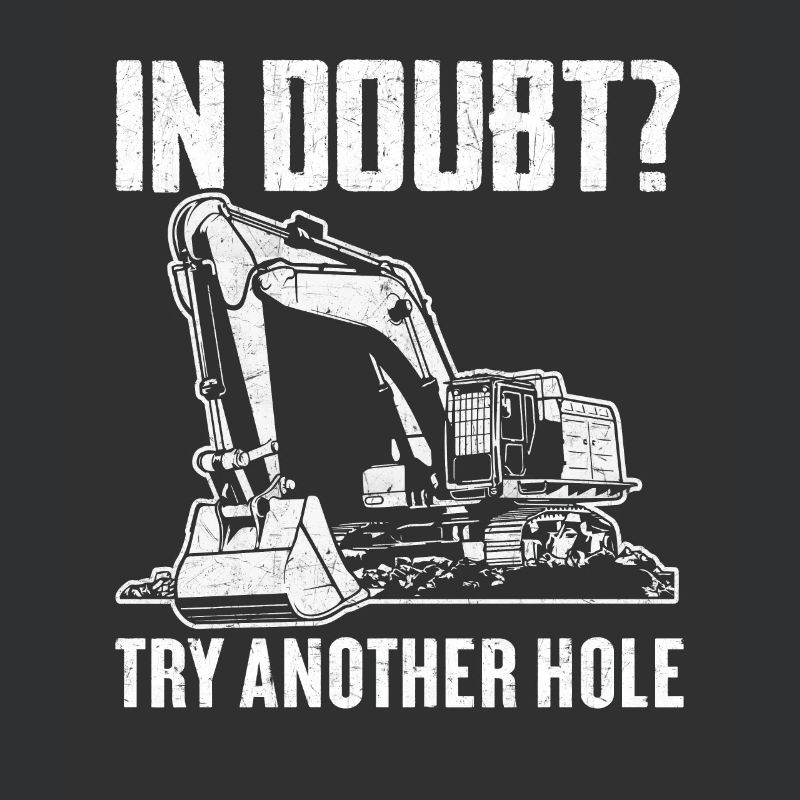 Funny excavator operator HEO