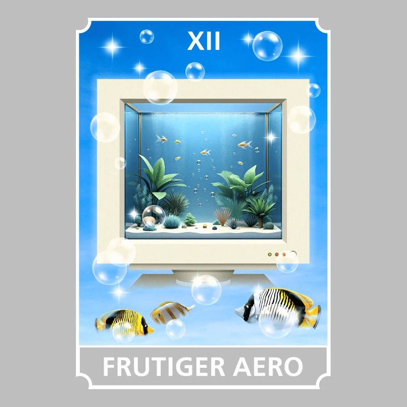 Frutiger Aero Aesthetic Tech Computer Aquarium
