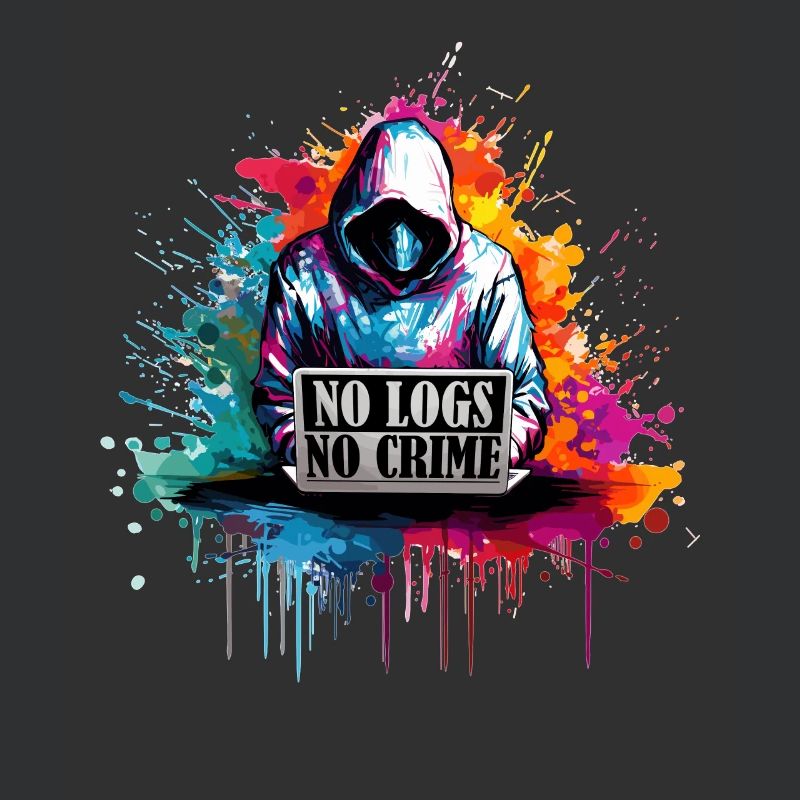 Ethical Hacker's Code: No Logs, No Crime Visual