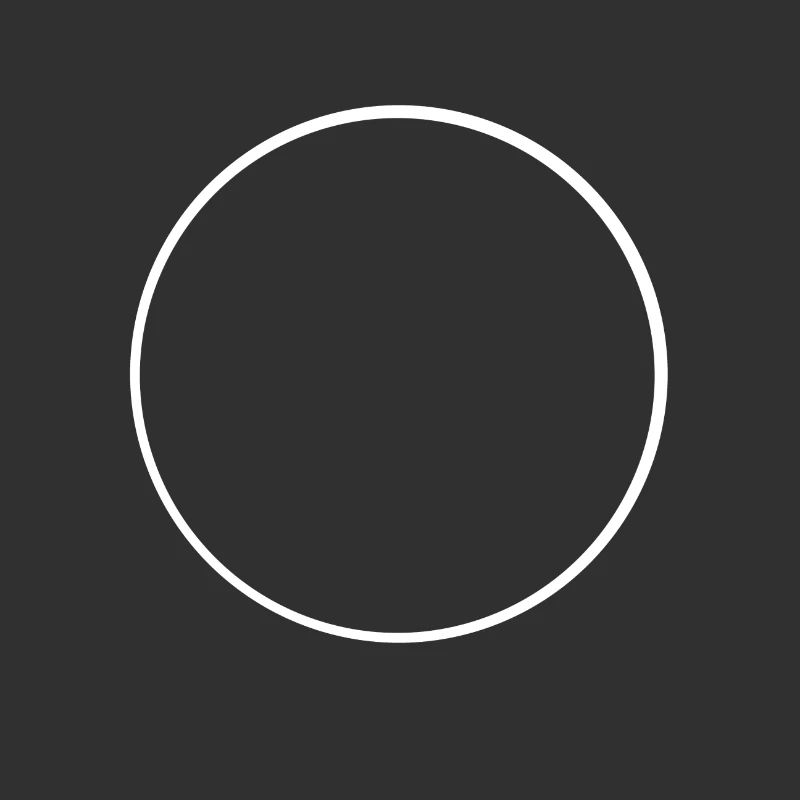 White circle frame