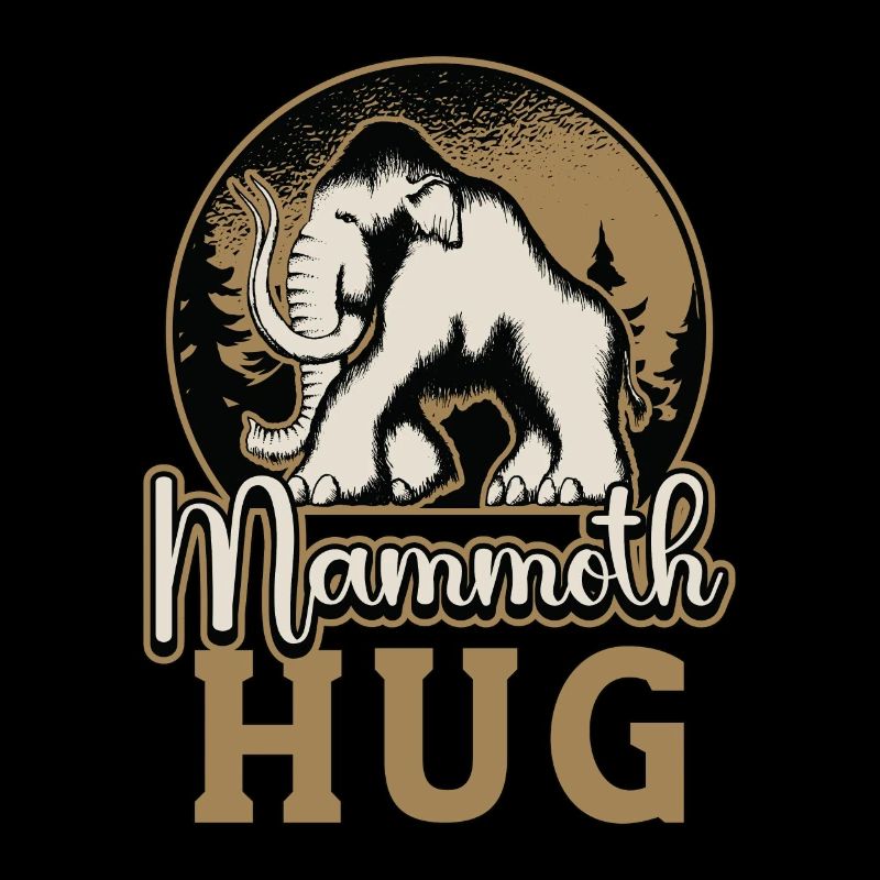 Woolly Mammoth Hug Trunked Animals Primeval Times