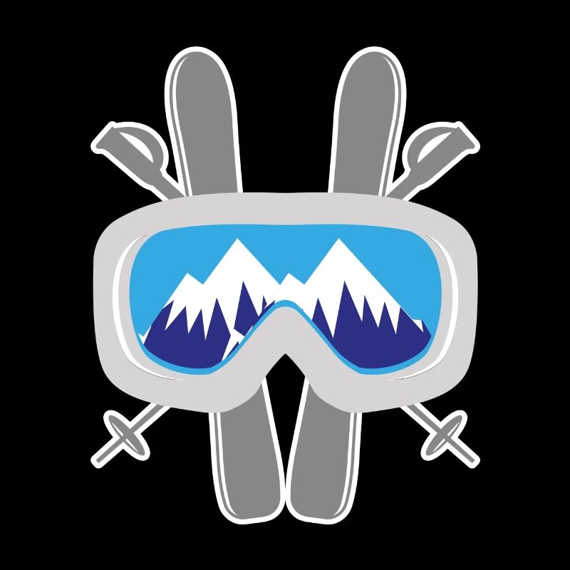 Occhiali da sci montagne sciatori sciatore regalo sci
