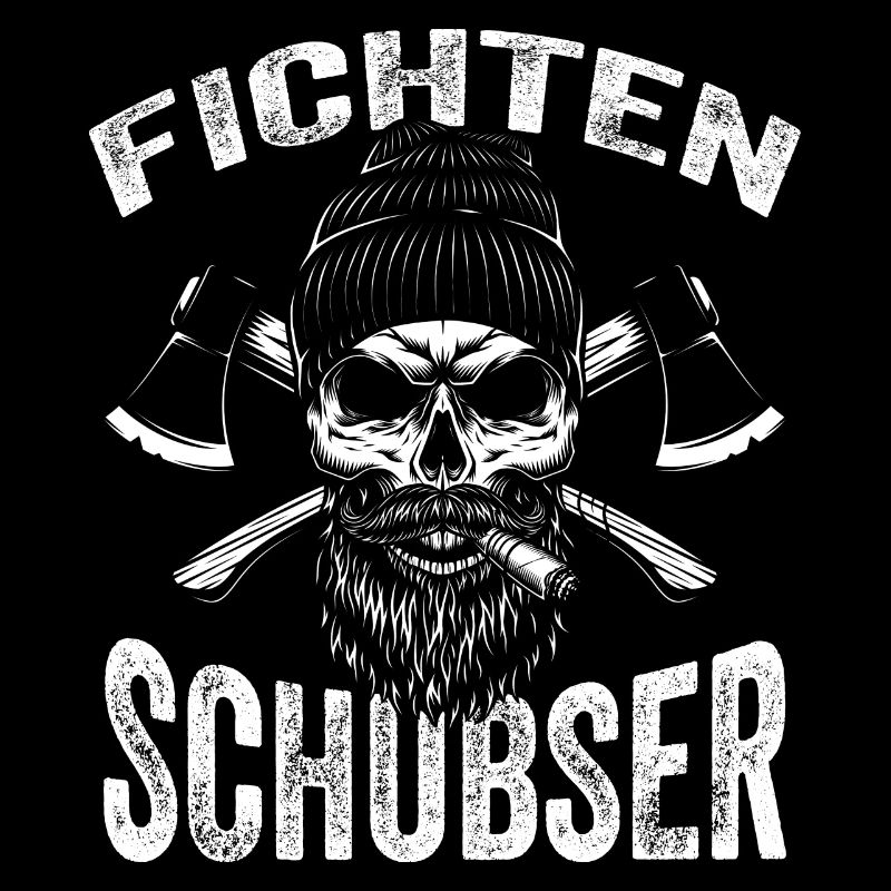 Fichten Schubser Baumfällen Kettensäge