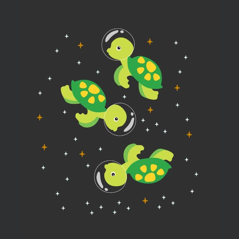 Turtle astronaut outer space