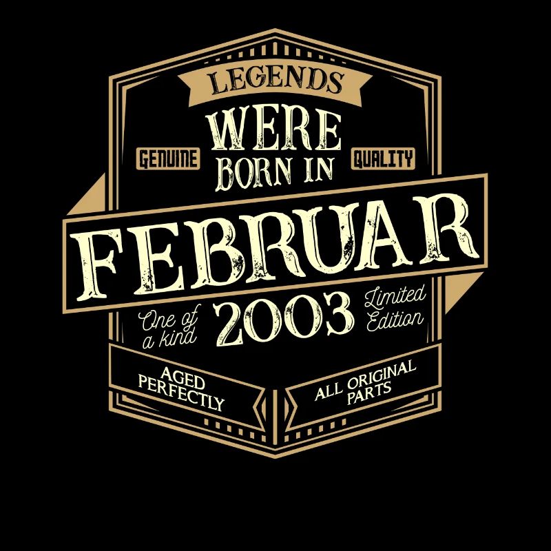Februar 2003 Geburtstag Mann