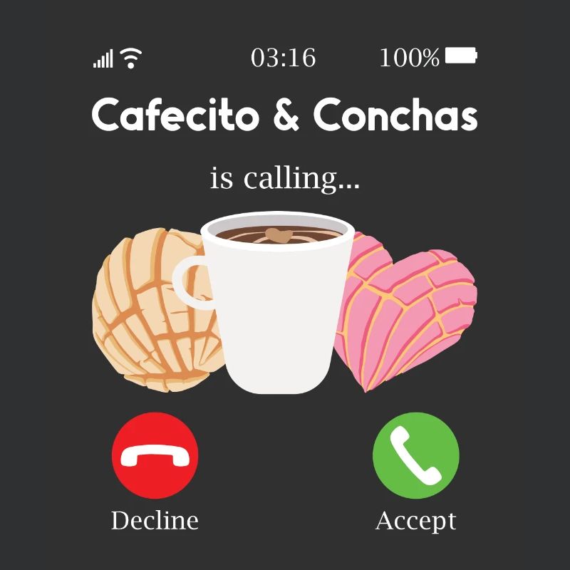 Pan dulce de Cafecito y Chisme Concha