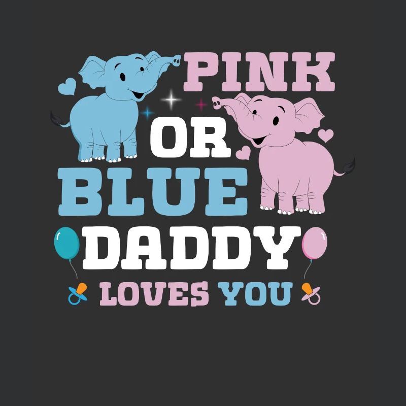 Pink Oder Blue Daddy Liebt Dich Geschlecht