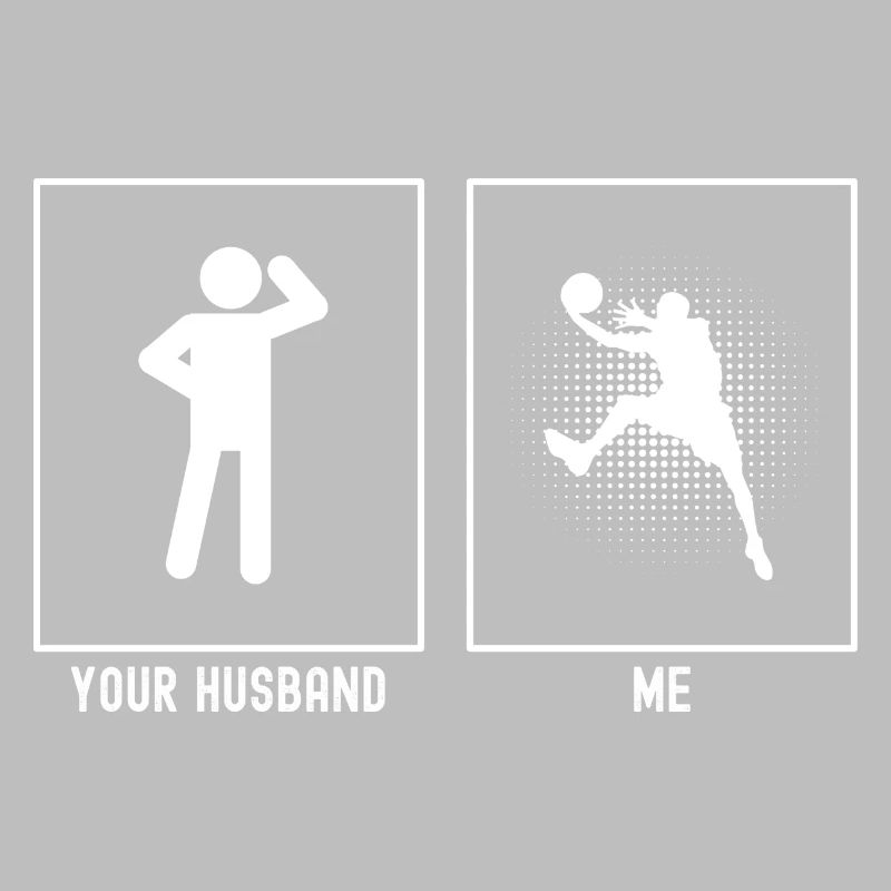Your Man - Me - Basketball Dotted Vector