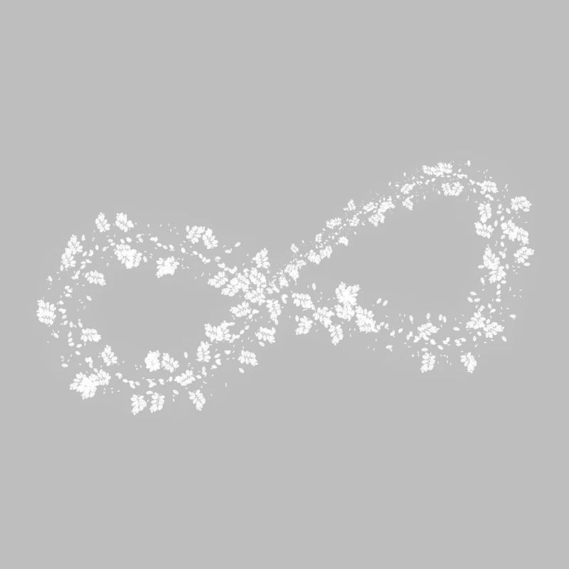 Signe de l'infini - conception de fleurs