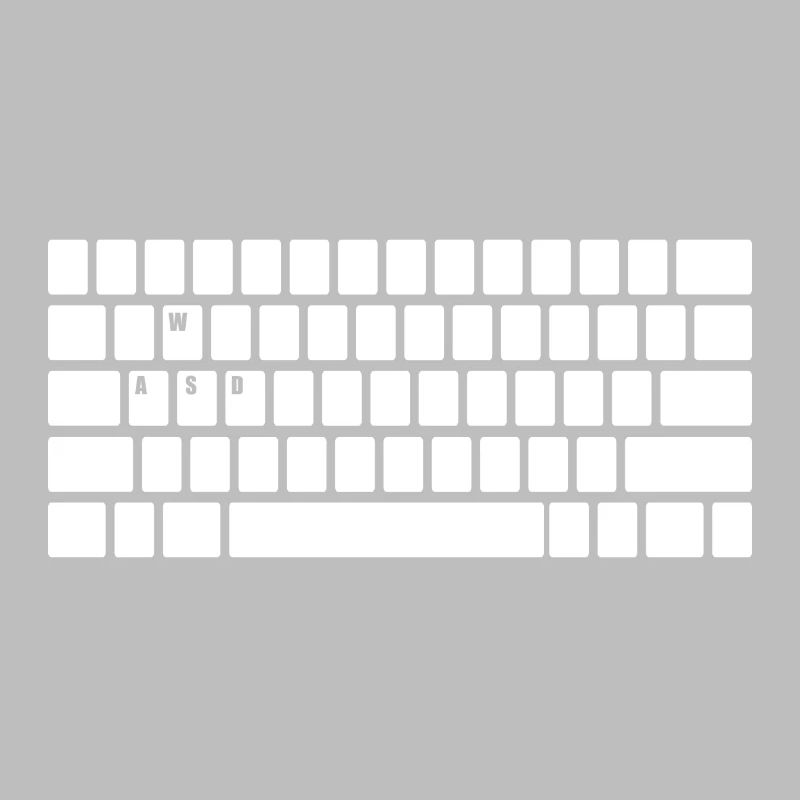 Computer Keyboard WASD Gaming PC Multiplayer Skill