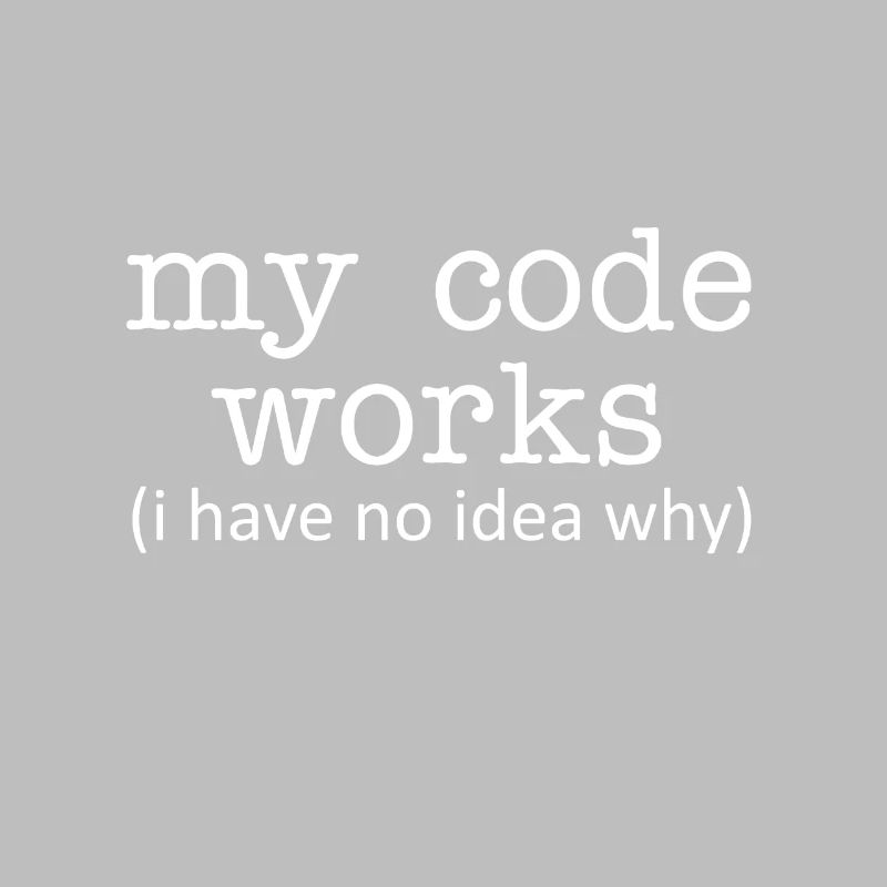 Programmer My code works (I don't have any