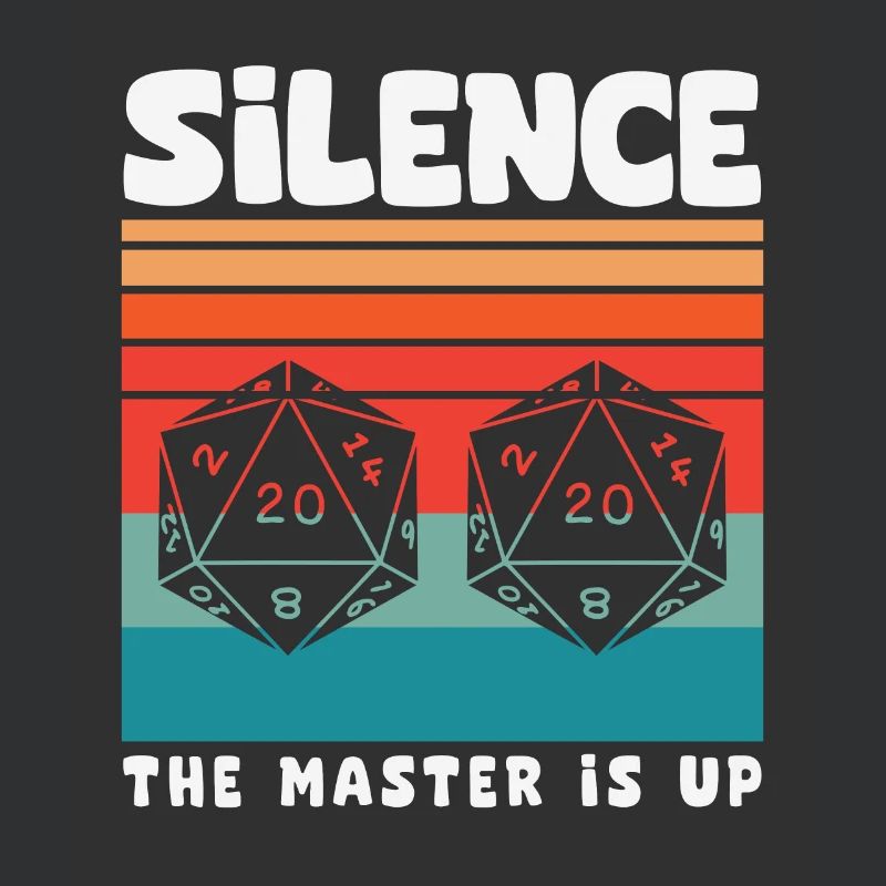 Silence! The Master Is Up D20 Würfel